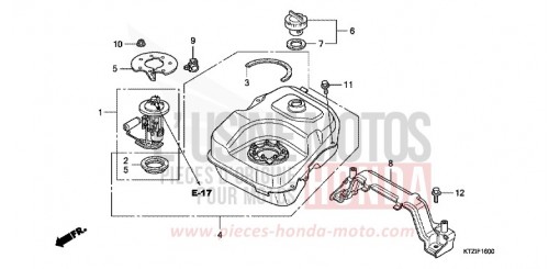 RESERVOIR A CARBURANT PES1259 de 2009